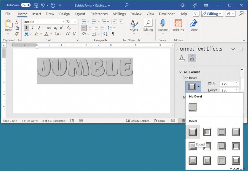 Tạo các chữ cái bong bóng vui nhộn trong Microsoft Word:Hướng dẫn từng bước 