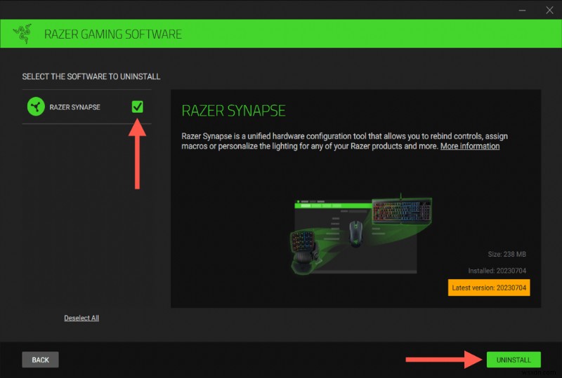 Cách gỡ cài đặt Razer Synapse an toàn và hiệu quả 