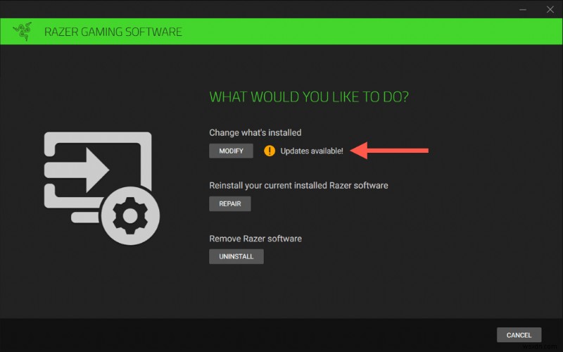 Giữ cho Razer Gear của bạn hoạt động trơn tru:Cập nhật Razer Synapse trên Windows 