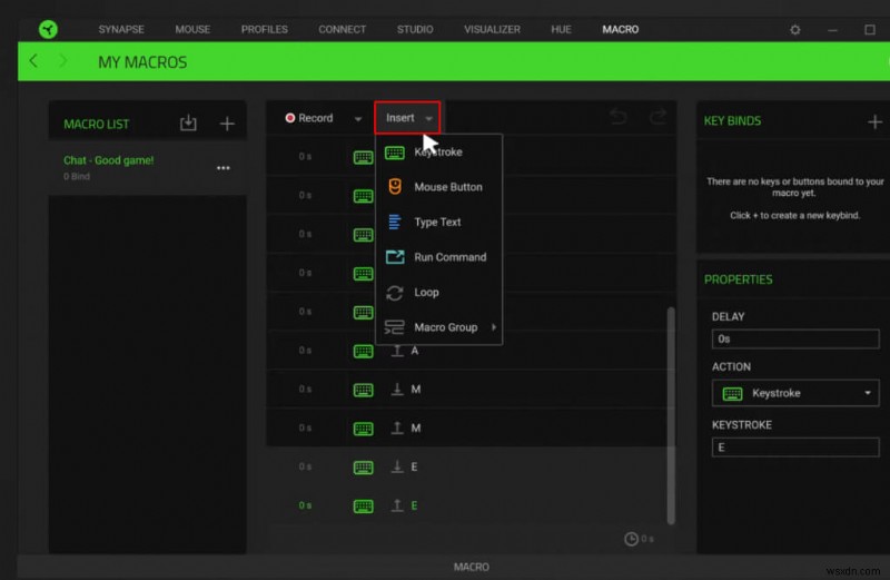 Tạo, gán và xóa macro trong Razer Synapse - Hướng dẫn từng bước 
