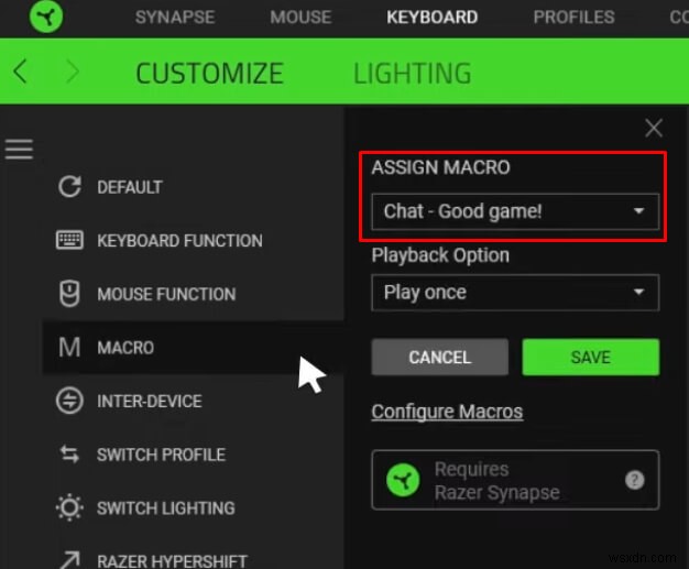Tạo, gán và xóa macro trong Razer Synapse - Hướng dẫn từng bước 