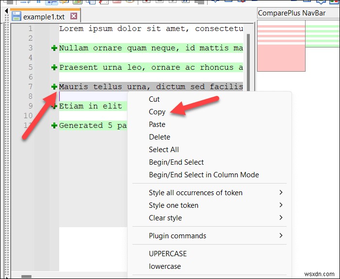 Hướng dẫn từng bước:So sánh hai tệp trong Notepad++ 