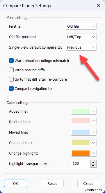 Hướng dẫn từng bước:So sánh hai tệp trong Notepad++ 