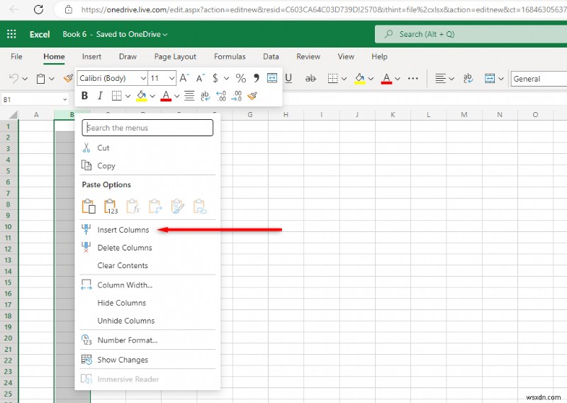 Chèn Cột &Hàng trong Excel trên Thiết bị di động, Máy tính để bàn và Web – Hướng dẫn từng bước 