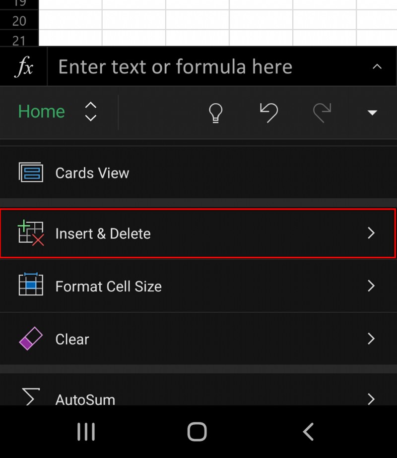 Chèn Cột &Hàng trong Excel trên Thiết bị di động, Máy tính để bàn và Web – Hướng dẫn từng bước 