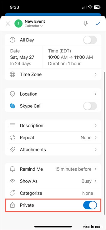 Giữ bí mật các cuộc hẹn riêng tư của bạn trong Outlook:Hướng dẫn từng bước 