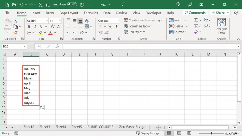 Tự động điền Excel dễ dàng:Tiết kiệm thời gian với tính năng nhập dữ liệu thông minh 