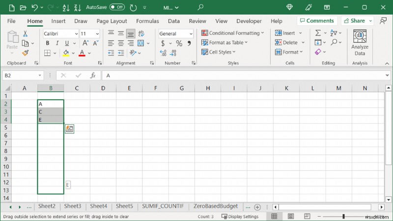 Tự động điền Excel dễ dàng:Tiết kiệm thời gian với tính năng nhập dữ liệu thông minh 