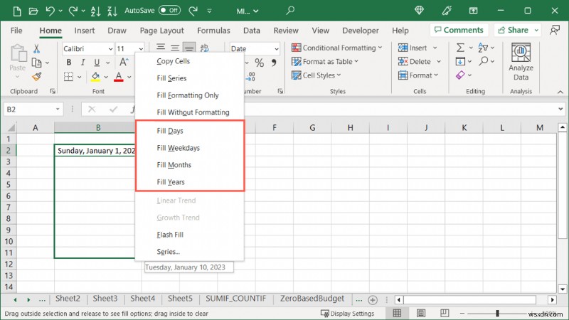Tự động điền Excel dễ dàng:Tiết kiệm thời gian với tính năng nhập dữ liệu thông minh 