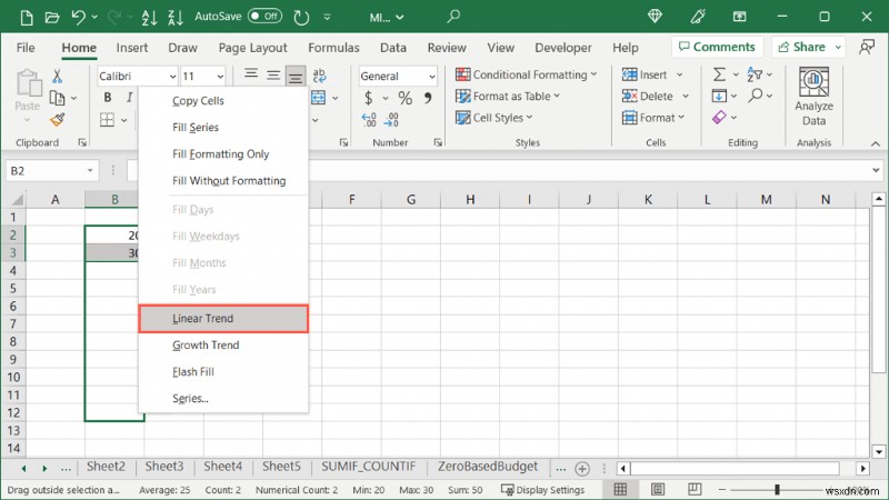 Tự động điền Excel dễ dàng:Tiết kiệm thời gian với tính năng nhập dữ liệu thông minh 