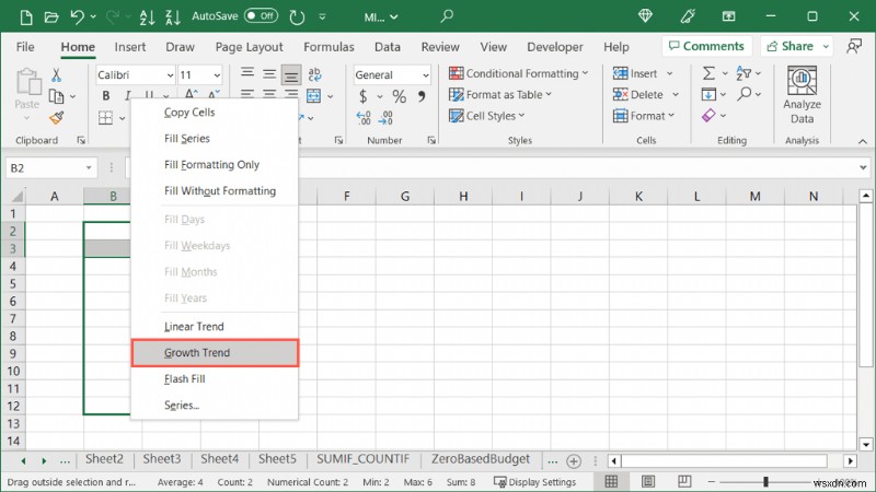 Tự động điền Excel dễ dàng:Tiết kiệm thời gian với tính năng nhập dữ liệu thông minh 
