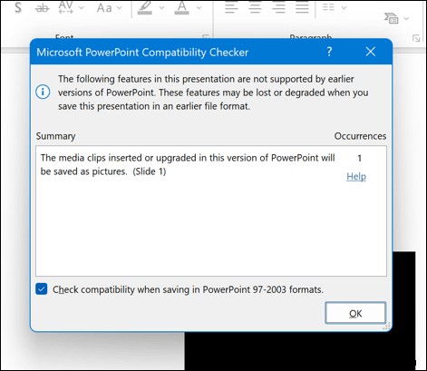 Giải quyết nhanh lỗi “Cannot Play Media” của PowerPoint 