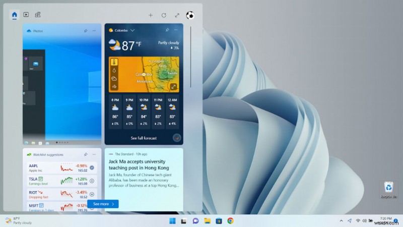 Dễ dàng chuyển đổi hiển thị thời tiết trên thanh tác vụ Windows 11 của bạn 