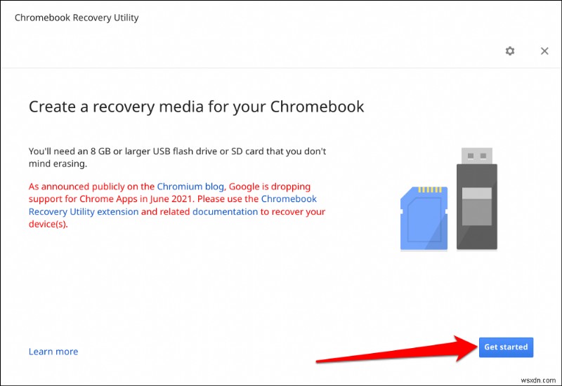 Tạo Phương tiện khôi phục Chromebook bằng Tiện ích khôi phục Chromebook:Hướng dẫn từng bước 