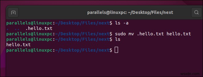 Dễ dàng tiết lộ các tập tin và thư mục ẩn trong Linux:Hướng dẫn từng bước 