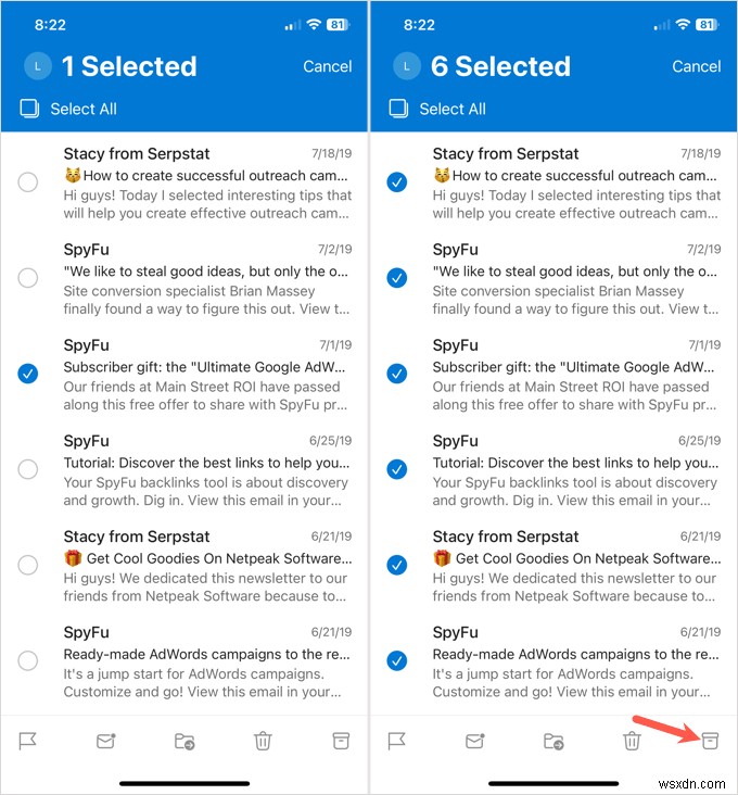 Lưu trữ email Outlook chính:Hướng dẫn từng bước cho máy tính để bàn, web và thiết bị di động 