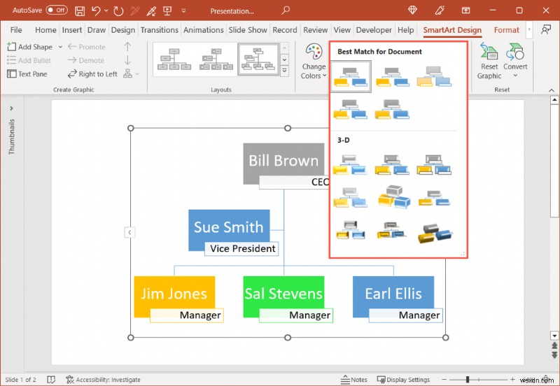 Tạo Sơ đồ tổ chức chuyên nghiệp trong Word, Excel &PowerPoint - Hướng dẫn từng bước 