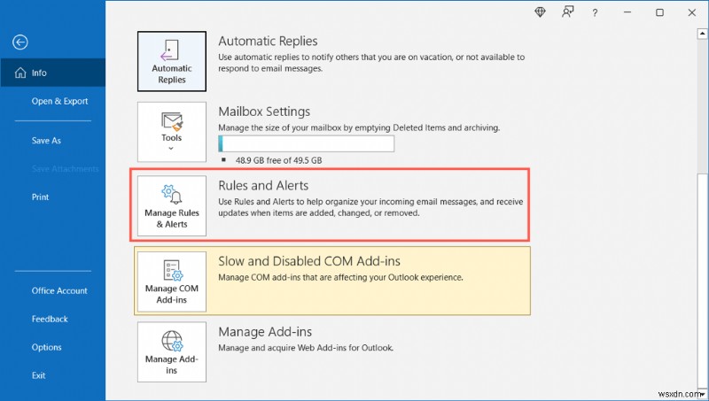 Quy tắc chính của Outlook:Tự động quản lý email trên Windows, Mac và Web 