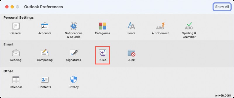 Quy tắc chính của Outlook:Tự động quản lý email trên Windows, Mac và Web 