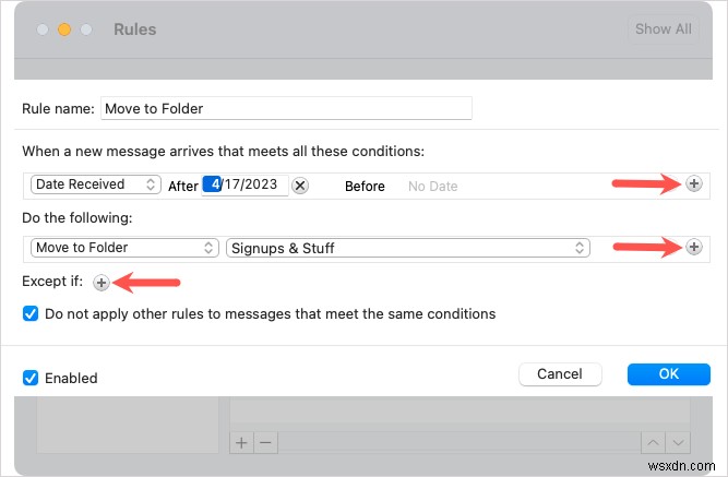 Quy tắc chính của Outlook:Tự động quản lý email trên Windows, Mac và Web 