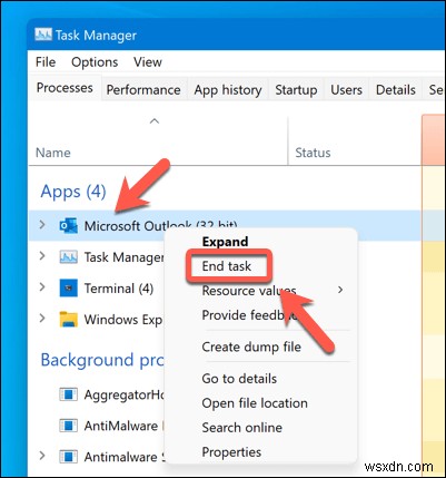 Cách khởi động lại nhanh chóng Microsoft Outlook trên Windows và Mac 