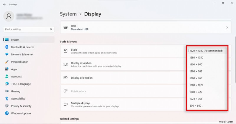 Điều chỉnh cài đặt hiển thị của Windows 11:Hướng dẫn từng bước để tối ưu hóa độ phân giải màn hình 