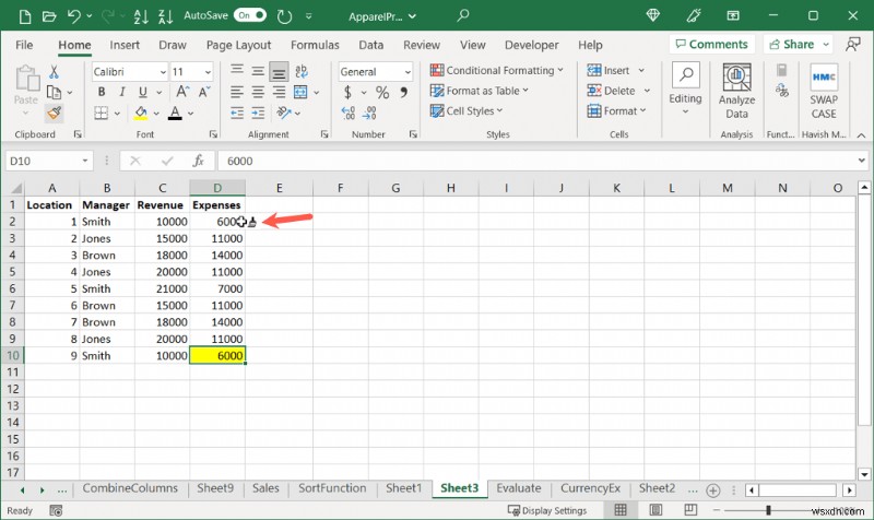 Khái niệm cơ bản về Excel:Đánh dấu ô và văn bản trong 5 bước đơn giản 
