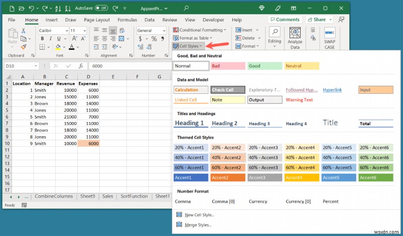Khái niệm cơ bản về Excel:Đánh dấu ô và văn bản trong 5 bước đơn giản 