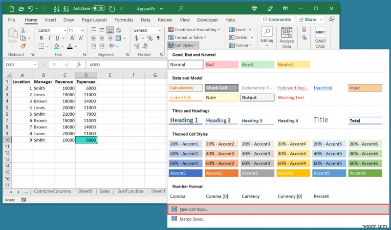 Khái niệm cơ bản về Excel:Đánh dấu ô và văn bản trong 5 bước đơn giản 