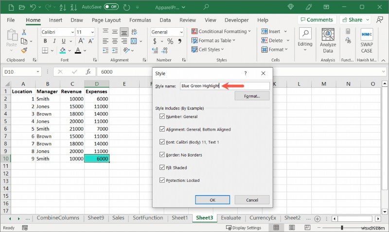 Khái niệm cơ bản về Excel:Đánh dấu ô và văn bản trong 5 bước đơn giản 