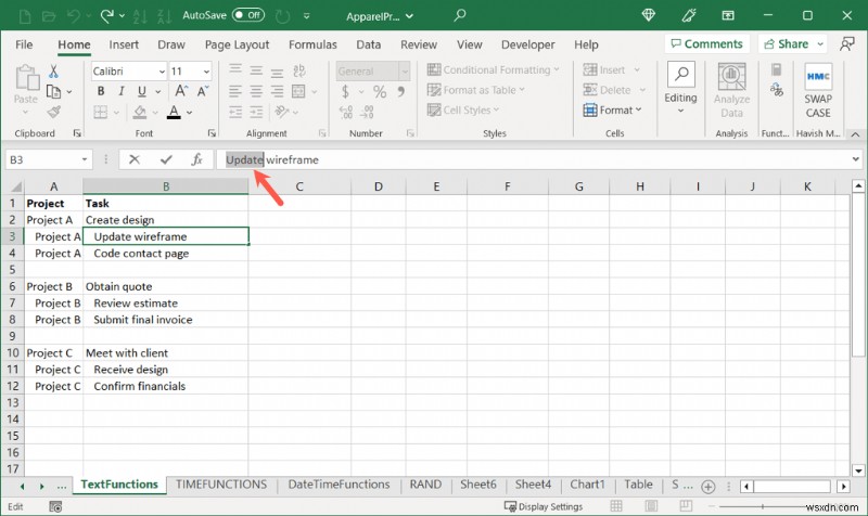Khái niệm cơ bản về Excel:Đánh dấu ô và văn bản trong 5 bước đơn giản 