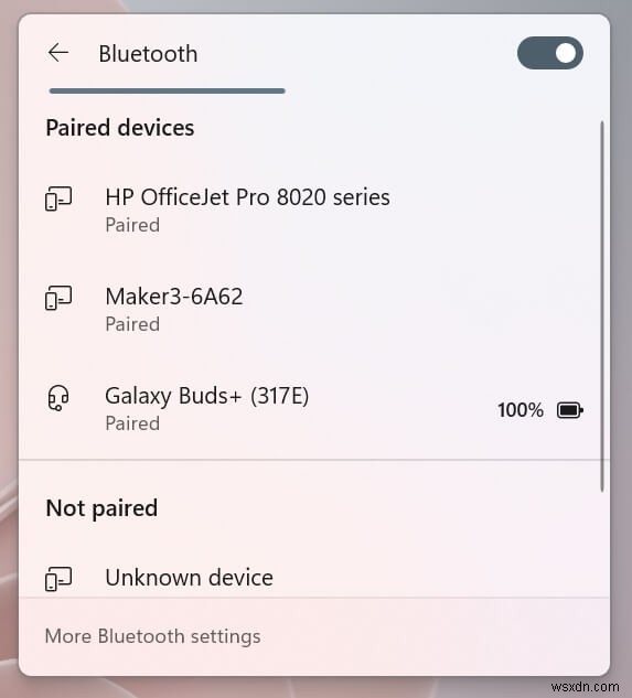 Bật Bluetooth trên Windows 11:Hướng dẫn từng bước nhanh 