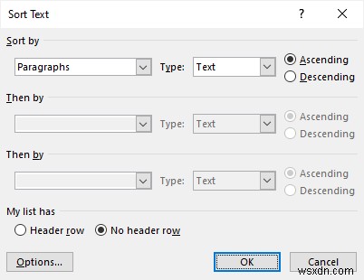 Dễ dàng sắp xếp theo thứ tự bảng chữ cái danh sách trong Microsoft Word:Hướng dẫn về Windows, Mac &Web 