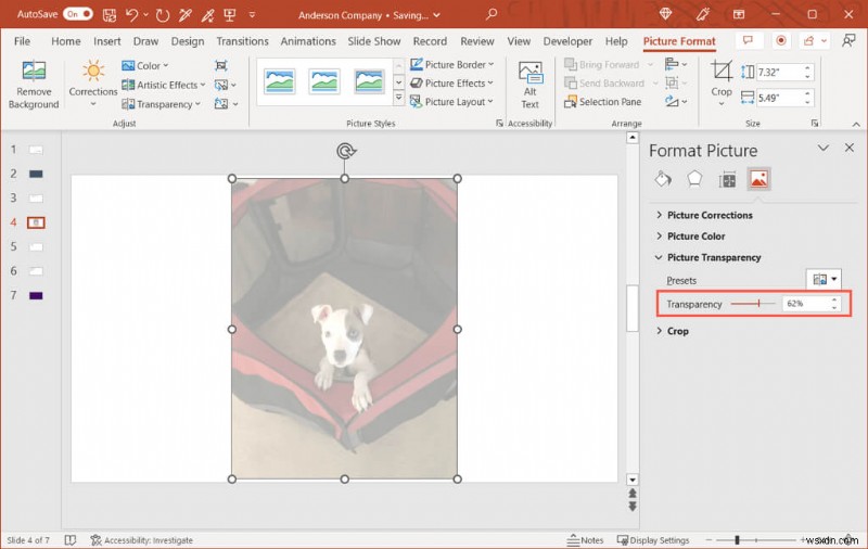 Dễ dàng tạo hình ảnh và nền slide trong suốt trong PowerPoint 