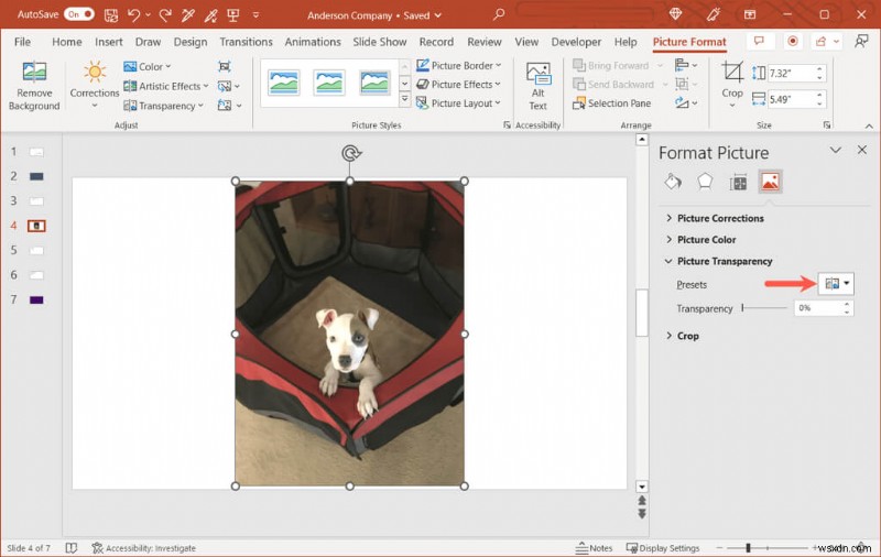 Dễ dàng tạo hình ảnh và nền slide trong suốt trong PowerPoint 