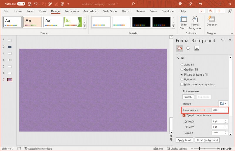 Dễ dàng tạo hình ảnh và nền slide trong suốt trong PowerPoint 