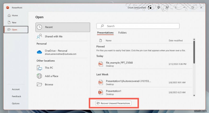 Khôi phục ngay lập tức các tệp PowerPoint chưa được lưu:Hướng dẫn Tự động Phục hồi Hoàn chỉnh 