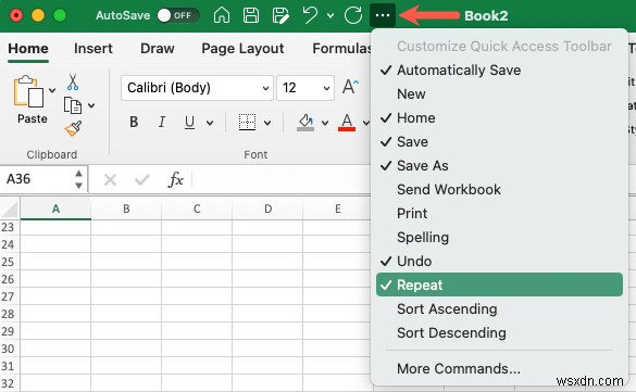 Master Excel:Hoàn tác, làm lại và lặp lại các hành động nhanh chóng 