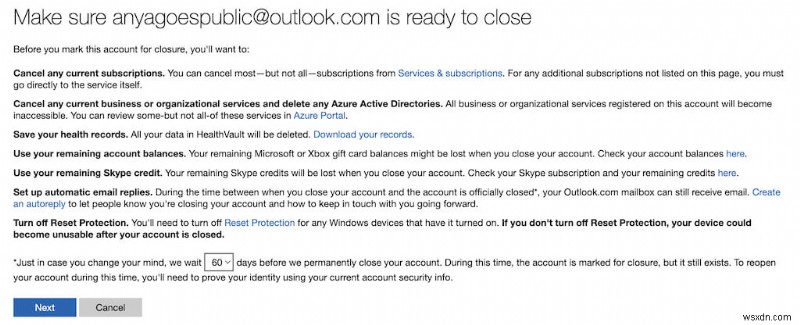 Hướng dẫn từng bước để đóng hoặc xóa vĩnh viễn tài khoản Outlook của bạn 
