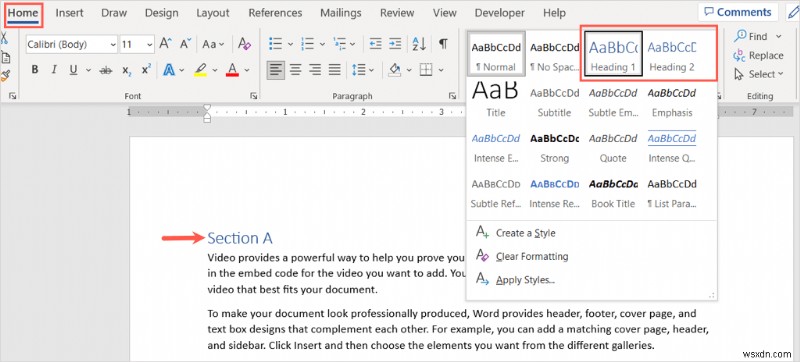 Tạo và định dạng tiêu đề trong Microsoft Word:Hướng dẫn từng bước 