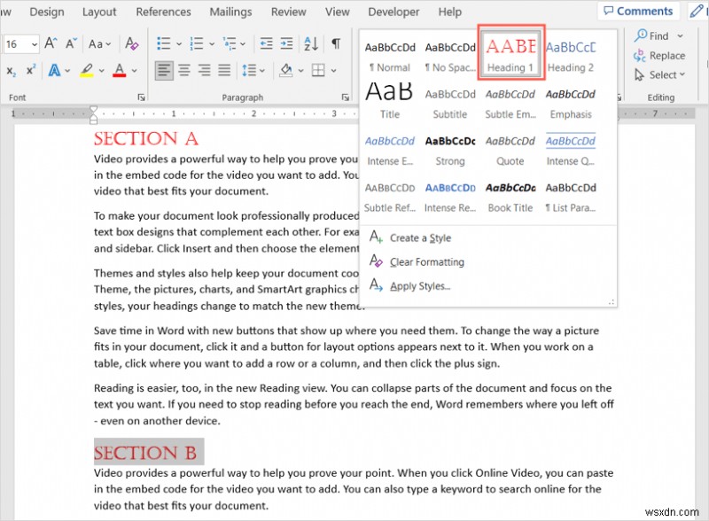 Tạo và định dạng tiêu đề trong Microsoft Word:Hướng dẫn từng bước 