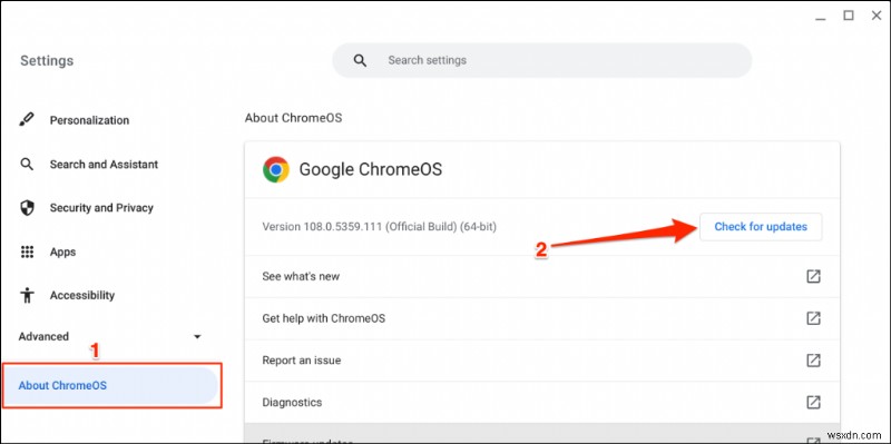 Giữ cho Chromebook của bạn chạy trơn tru:Hướng dẫn từng bước để cập nhật ChromeOS 