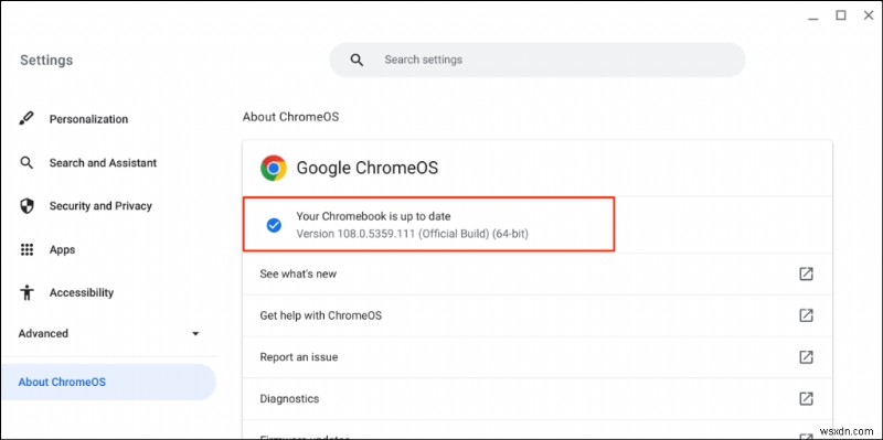 Giữ cho Chromebook của bạn chạy trơn tru:Hướng dẫn từng bước để cập nhật ChromeOS 