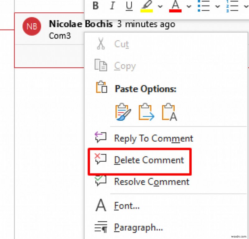 Hướng dẫn nhanh:Chèn, chỉnh sửa hoặc xóa nhận xét trong Microsoft Word 