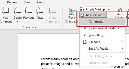 Hướng dẫn nhanh:Chèn, chỉnh sửa hoặc xóa nhận xét trong Microsoft Word 