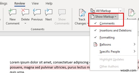 Hướng dẫn nhanh:Chèn, chỉnh sửa hoặc xóa nhận xét trong Microsoft Word 