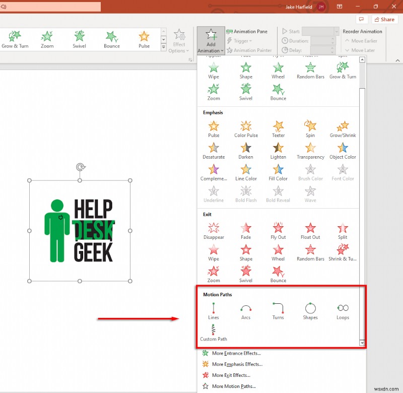 Làm chủ hoạt ảnh đường dẫn chuyển động trong PowerPoint:Hướng dẫn từng bước 