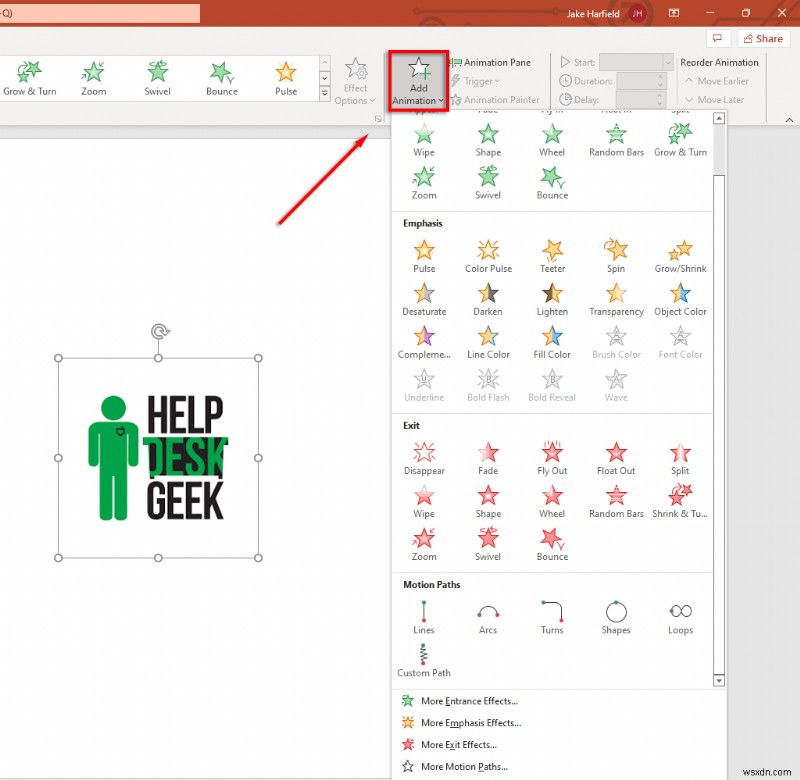 Làm chủ hoạt ảnh đường dẫn chuyển động trong PowerPoint:Hướng dẫn từng bước 