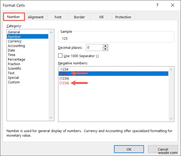 Hiển thị số âm màu đỏ trong Excel:Các bước và mẹo đơn giản 