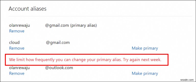 Dễ dàng cập nhật Email tài khoản Microsoft của bạn:Thêm, xóa và chuyển đổi bí danh 